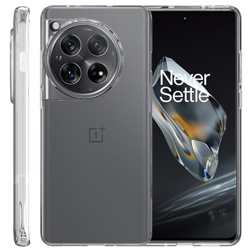 Fitudoos Hülle für Oneplus 12R Hülle,Soft Schutzhülle Liquid Silicone hülle,Hochwertiges Silikon Premium TPU Handyhülle für Oneplus 12R -Transparent. von Fitudoos