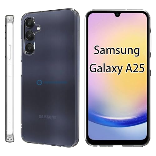 Fitudoos Hülle für Samsung Galaxy A25 5G Hülle,Soft Schutzhülle Liquid Silicone hülle,Hochwertiges Silikon Premium TPU Handyhülle für Samsung Galaxy A25 5G -Transparent. von Fitudoos