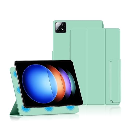 Fitudoos Magnetische Hülle Kompatibel mit Xiaomi Pad 6s Pro 12.4 Zoll- Ultra Dünn mit Standfunktion Slim Smart Schutzhülle –Grün von Fitudoos