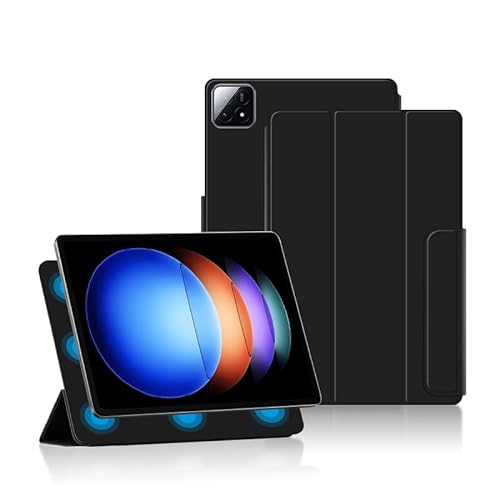 Fitudoos Magnetische Hülle Kompatibel mit Xiaomi Pad 6s Pro 12.4 Zoll- Ultra Dünn mit Standfunktion Slim Smart Schutzhülle –Schwarz von Fitudoos