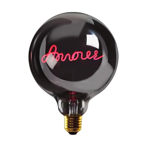 Fitz Vintage Glühbirne E27 dimmbar – Retro Glühbirne mit Stained Glass Light Bulb und Schriftzug „Amour Portable“ – Message in The Bulb, Kabelgebunden Elements Lighting Fitz Vintage Glühbirne E27 dimmbar – Retro Glühbirne mit Stained Glass Light Bulb und Schriftzug „Amour Portable“ – Message in The Bulb, Kabelgebunden Elements Lighting von Fitz
