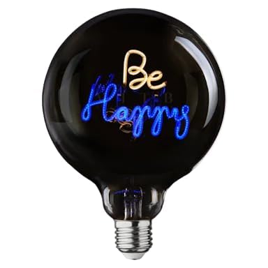 Fitz Vintage Glühbirne E27 dimmbar – Retro Glühbirne mit Stained Glass Light Bulb und Schriftzug „BE Happy“ – Message in The Bulb, Aufladbar Elements Lighting Fitz Vintage Glühbirne E27 dimmbar – Retro Glühbirne mit Stained Glass Light Bulb und Schriftzug „BE Happy“ – Message in The Bulb, Aufladbar Elements Lighting von Fitz