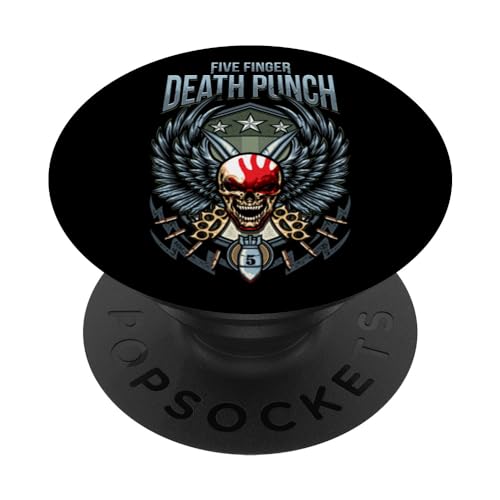 5FDP - Winged Skull PopSockets mit austauschbarem PopGrip von Five Finger Death Punch