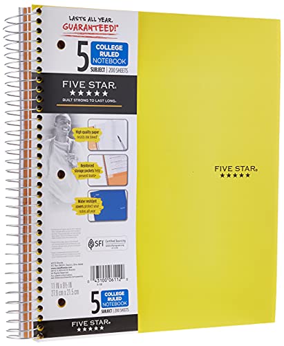 Fünf Star Spiral Notebook 2er-Pack Trend von Five Star