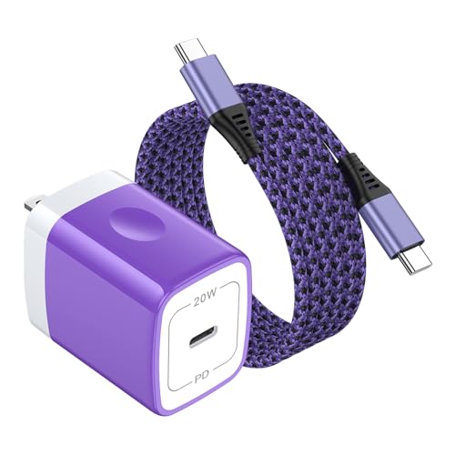 FiveBox 20W USB C Ladegerät mit 1,8m Kabel Lila FiveBox 20W USB C Ladegerät mit 1,8m Kabel Lila von FiveBox