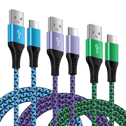 USB C Kabel, 3er-Pack 0.9m,USB C Ladekabel Samsung Schnellladekabel USB Handy Ladekabel Fast Charge für iPhone 16/15 Pro Max,Samsung Galaxy S25 Ultra S24 FE S23 S22 Ultra S21 A55 A25,Honor von FiveBox