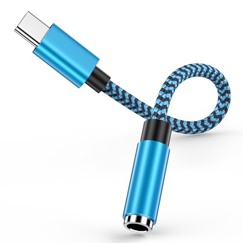 USB C auf Klinke Adapter, USB Typ C auf 3,5 mm Kopfhörer Adapter, Adapter USB C auf Klinke mit DAC Chip für iPhone 16/15 Pro,Samsung Galaxy S25 S24 S23 A55,Xiaomi,Google USB C auf Klinke Adapter, USB Typ C auf 3,5 mm Kopfhörer Adapter, Adapter USB C auf Klinke mit DAC Chip für iPhone 16/15 Pro,Samsung Galaxy S25 S24 S23 A55,Xiaomi,Google von FiveBox