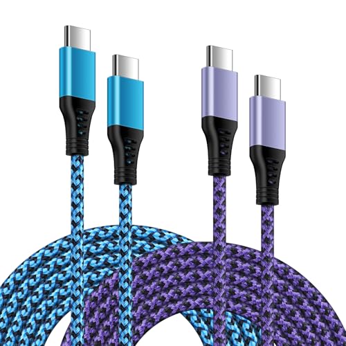 USB C auf USB-C Kabel,[2er Pack 1,83M] USB Handy Schnellladekabel Samsung Schnellladekabel Ladekabel für iPhone 16/15 Pro Max,Samsung Galaxy S25 S24 FE S23 S22 Ultra S21 A55 A25 A15,Google Pixel von FiveBox