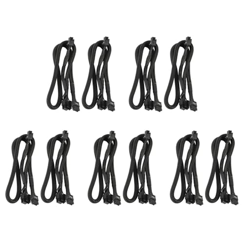 Fivetwofive 10Pack 8 PIN to Dual 8 Pin 6 PIN PCIE VGA Power Netzteil Kabel für Supernova G2 G3 G5 P2 T2 GS G+ 650 750 850 1000 von Fivetwofive