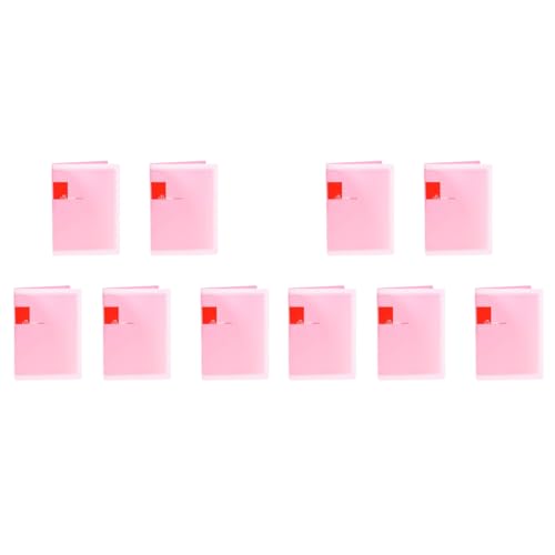 Fivetwofive 10X Kunststoff A5-Papier 20 Pockets Datei Dokument Ordner Halter - Rosa von Fivetwofive