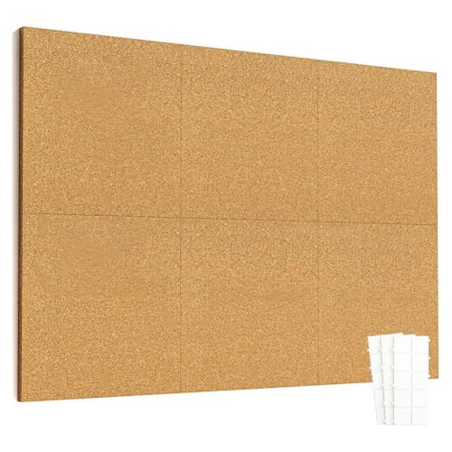 Fivetwofive 12 X 12 Große Korkfliesen, 6er-Pack Korktafeln für Wand mit Sicher Entfernbaren Klebelaschen, Große Kork-Pinnwände Fivetwofive 12 X 12 Große Korkfliesen, 6er-Pack Korktafeln für Wand mit Sicher Entfernbaren Klebelaschen, Große Kork-Pinnwände von Fivetwofive