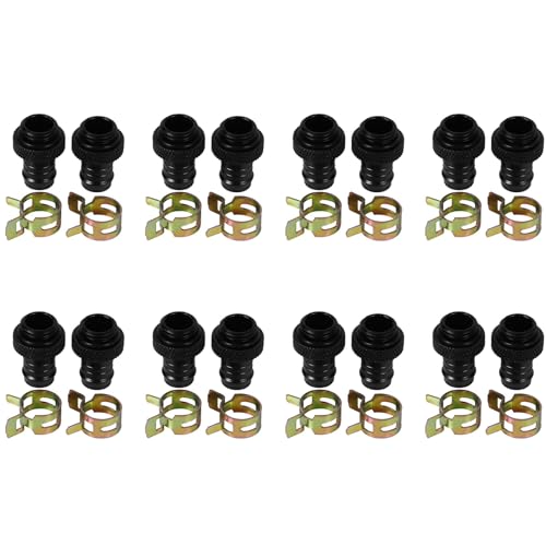 Fivetwofive 16 Stücke Barb Beschlag Computer Wasser Kühlung Kühler Kupfer Kühl Körper Kühler Klemme für 3/8 Id Schläuche G1 / 4 Verchromt del von Fivetwofive