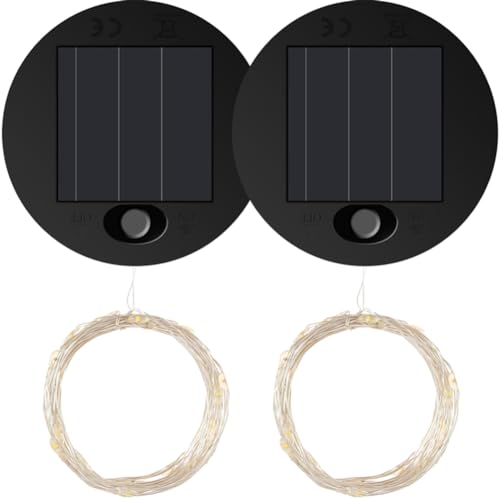 Fivetwofive 2 Stück Solarlicht-Ersatzdeckel für LED-Solarpanel-Laterne für Hängelaternen im Freien, IP65, Wasserdicht Fivetwofive 2 Stück Solarlicht-Ersatzdeckel für LED-Solarpanel-Laterne für Hängelaternen im Freien, IP65, Wasserdicht von Fivetwofive