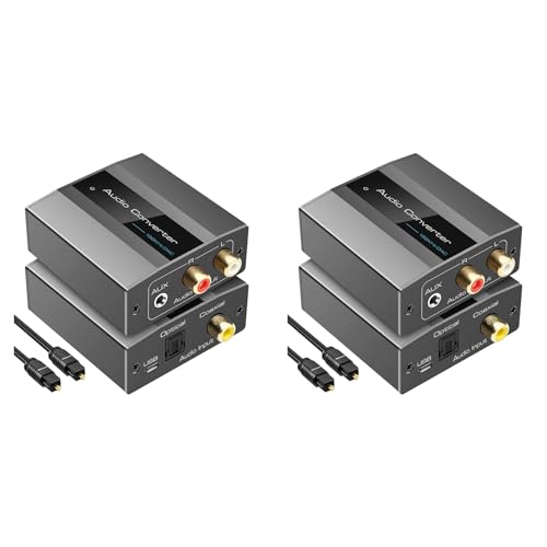 Fivetwofive 2X Optisch-zu Konverter Audio-Konverter Digital-Zu-Analog-Audio-Koaxial-zu Adapter 3,5-Mm-AUX mit Optischem Kabel Fivetwofive 2X Optisch-zu Konverter Audio-Konverter Digital-Zu-Analog-Audio-Koaxial-zu Adapter 3,5-Mm-AUX mit Optischem Kabel von Fivetwofive