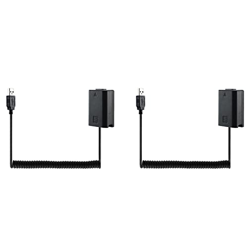 Fivetwofive 2X USB Ladekabel NP-FW50 Dummy Batterie Kabel für A7 A7R A7S A7M A7II A7S2 A7M2 A7R2 A6500 A6300 DC Koppler von Fivetwofive