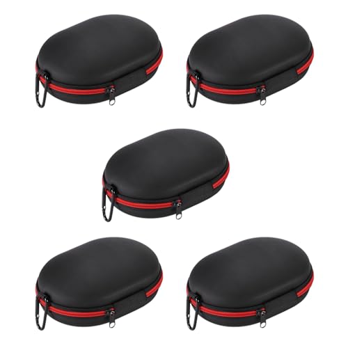Fivetwofive 5X Trage Tasche Aufbewahrungs Tasche Schutz Headphones Abdeckung KopfhöRer für Solo 2 3 Studio 2.0 3.0 Rot von Fivetwofive