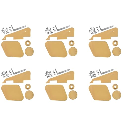 Fivetwofive 6 Satz Creme Pickguard/Hohlraum/Schalter Abdeckungen/Pickup Selector Platte/Halterung/Schrauben für LP Style Gitarre Fivetwofive 6 Satz Creme Pickguard/Hohlraum/Schalter Abdeckungen/Pickup Selector Platte/Halterung/Schrauben für LP Style Gitarre von Fivetwofive
