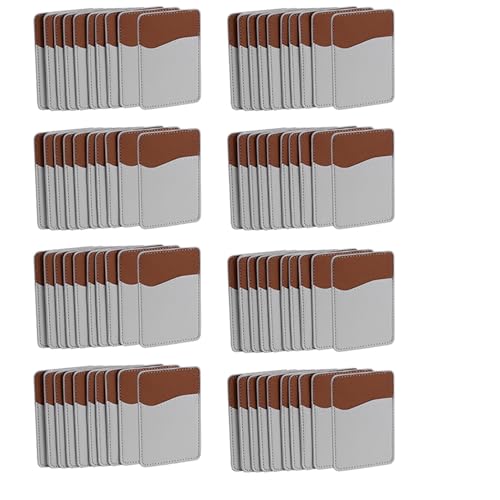 Fivetwofive 80 Stücke Sublimation Blanks Phone Wallet - PU Leder Kartenhalter für die Rückseite des Telefonsticks auf Dem Android DIY Blanks von Fivetwofive