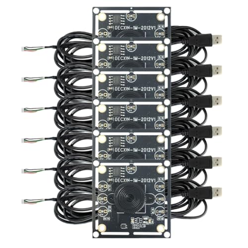 Fivetwofive Neues 6-Teiliges 100-Grad-Kameramodul 1 MP OV9732 1280 X 720 USB Kostenloser Treiber Manueller, mit 2 Meter Kabel für WinXP/7/8/10 von Fivetwofive