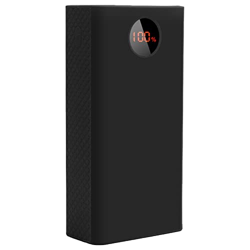 Fivetwofive Tragbare Power Bank Schutz HüLle 40000Mah Power Bank Silikon HüLle für Pea40 (Schwarz) von Fivetwofive