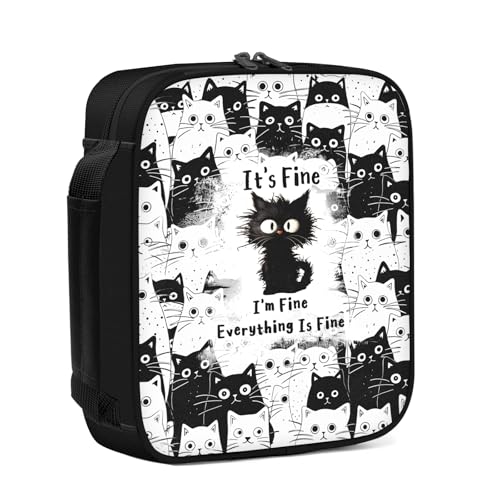 Katzen-Bibelhülle für Frauen, Bibeltaschen für Frauen, leichte und geräumige Organizer-Tasche mit verstärktem Griff für Kirche, Outdoor und den täglichen Gebrauch von Fiwbnasz