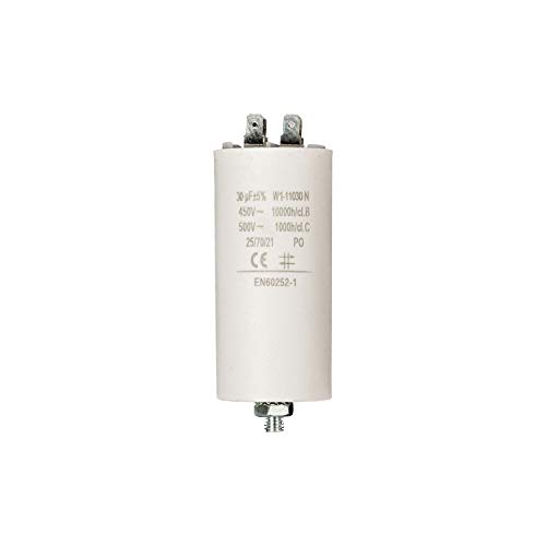 Anlaufkondensator Betriebskondensator 30uF 30µF mit STECKER (Motorkondensator) von Fixapart