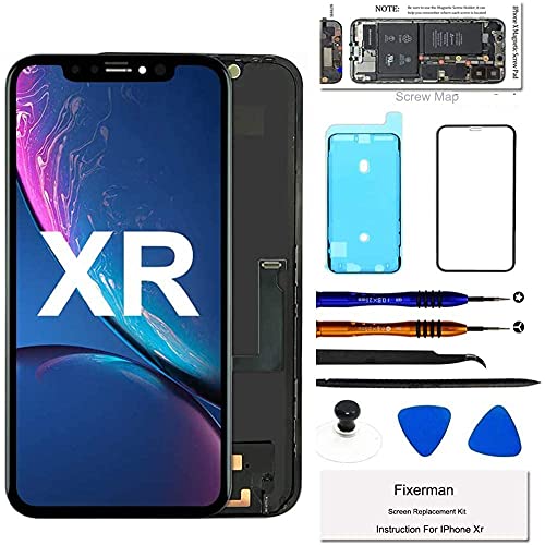 Fixerman Display für iPhone XR LCD Ersatz Bildschirm 6,1 Zoll LCD Display 3D Touch Digital Bildschirm Rahmen Glasbildschirm Kit Komplette mit Werkzeug-Kit Fixerman Display für iPhone XR LCD Ersatz Bildschirm 6,1 Zoll LCD Display 3D Touch Digital Bildschirm Rahmen Glasbildschirm Kit Komplette mit Werkzeug-Kit von Fixerman