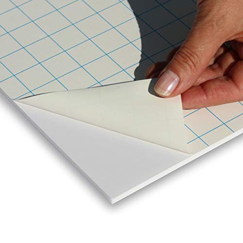 Leichtschaumplatte weiß selbstklebend 5mm stark - 60x90cm - 1 Stück - Foamboard von Fixmount