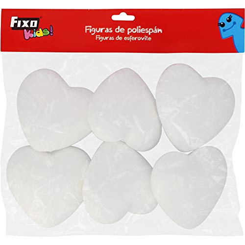 Fixo Kids Herzen Porexpan 6 Stück, 9,4 cm von Fixo Kids