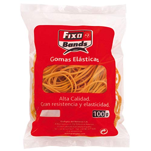 FIXO 45840 Gummibandbeutel, 100 g, 2 mm x 20 cm von Fixo