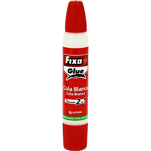 FIXO Glue 00019500-Weißkleber mit Applikator, 2-in-1, für Schule oder Bastelarbeiten von Fixo