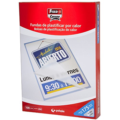 Fixo 1021200 – Box von 100 Laminierhüllen A5, Glanz, 154 x 216 mm, 125 my von Fixo