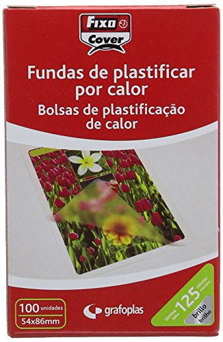 Fixo 1021400 Laminierhüllen transparent 54 x 86 mm 100 Stück von Fixo