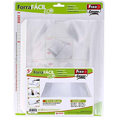 Fixo Cover 01014600-blister 5 kleidet einfache Eco mit Klappdeckel verstellbar von 310 x 520 mm von Grafoplás