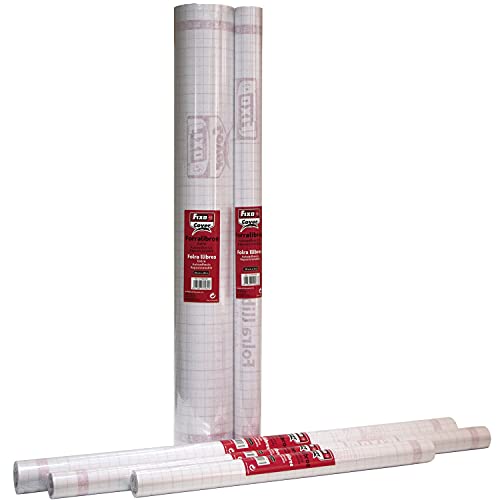 Fixo Cover | selbstklebende Bucheinlagenrolle | 0,33 x 1,5 m | transparentes Polypropylen 50µ | Perfekt zum Schutz von Büchern und Schulmaterial | repositionierbarer Aufkleber von Fixo