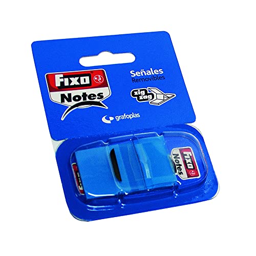 Fixo Notes 65006630. Klebemarker mit Spender, Blau, PET, 25 x 43 mm von Fixo