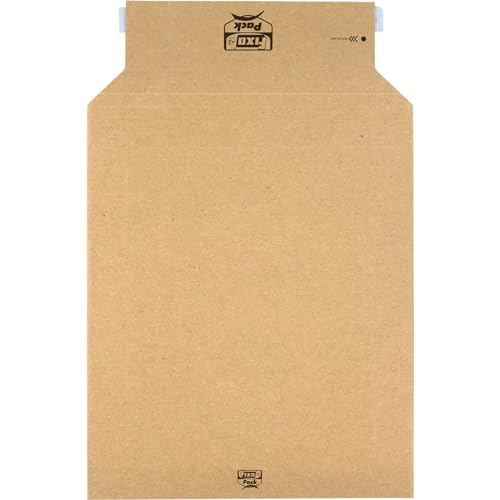 Fixo Packung | 30 Versandumschläge aus festem Karton mit Faltenbalg | 321 x 382 mm | Mindestmaße 250 x 312 mm | Faltenbalg 70 mm | selbstklebender Verschluss | Faltenbalg 70 mm | perfekt für die von Fixo