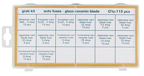 Fixpoint 20346 Sicherungssortiment, Kfz-Sicherungen, 115-teilig von Fixpoint