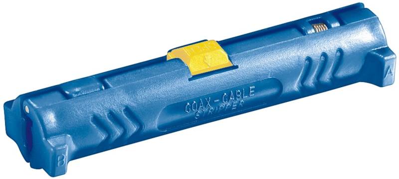 Fixpoint Koaxial Abisolierwerkzeug mit Öffnungsfeder und Sperrklinke - zum Abmanteln und Abisolieren aller gängigen Koaxialkabel von Fixpoint