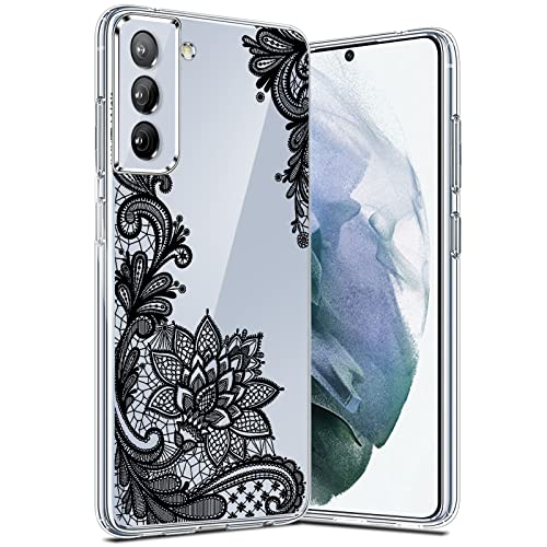 Galaxy S22 Plus 5G Handyhülle für Samsung Galaxy S22 Plus 5G Hülle Ultra Dünn Transparent Original Silikon Schutzhülle für Samsung S22 Plus Hülle mit Blumen Mandala Muster Anti-Kratzer Stoßfest Case von Fiyer