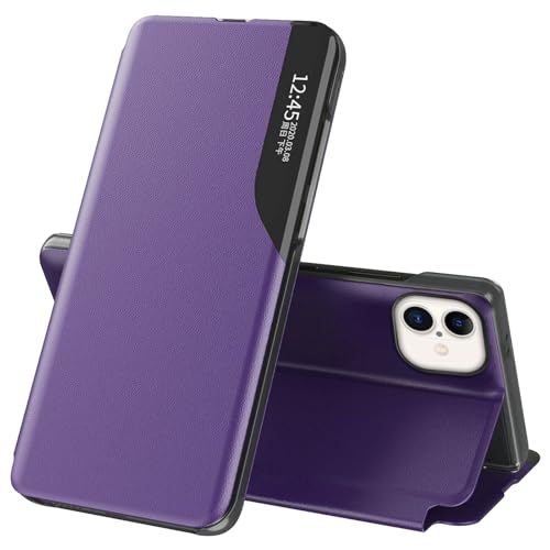 Handyhülle für iPhone 16 Plus Hülle Clear View Klappbar Leder Flip Schutzhülle für iPhone 16 Plus Case Cover mit Ständer 360 Stoßfest Und Kratzfest Klapphülle für iPhone 16 Plus Hülle (Lila) Handyhülle für iPhone 16 Plus Hülle Clear View Klappbar Leder Flip Schutzhülle für iPhone 16 Plus Case Cover mit Ständer 360 Stoßfest Und Kratzfest Klapphülle für iPhone 16 Plus Hülle (Lila) von Fiyer