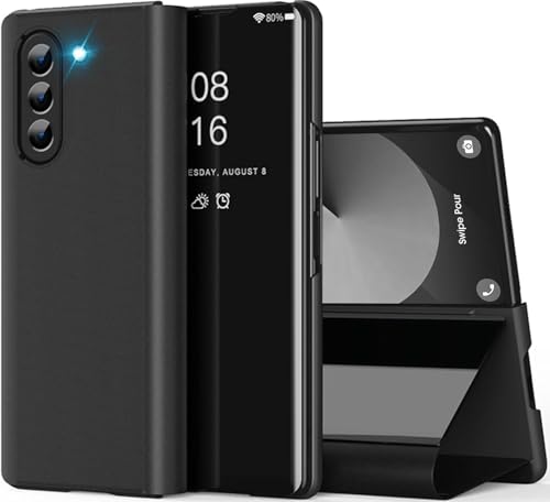 Schutzhülle für Samsung Z Fold 6 5G, Schutzhülle Z Fold 6, Clear View Flip Case, Spiegel-Effekt, Klappetui, Hartschale, PC + PU-Leder, Schutzhülle für Samsung Galaxy Z Fold 6 360, Full Body stoßfest Schutzhülle für Samsung Z Fold 6 5G, Schutzhülle Z Fold 6, Clear View Flip Case, Spiegel-Effekt, Klappetui, Hartschale, PC + PU-Leder, Schutzhülle für Samsung Galaxy Z Fold 6 360, Full Body stoßfest von Fiyer