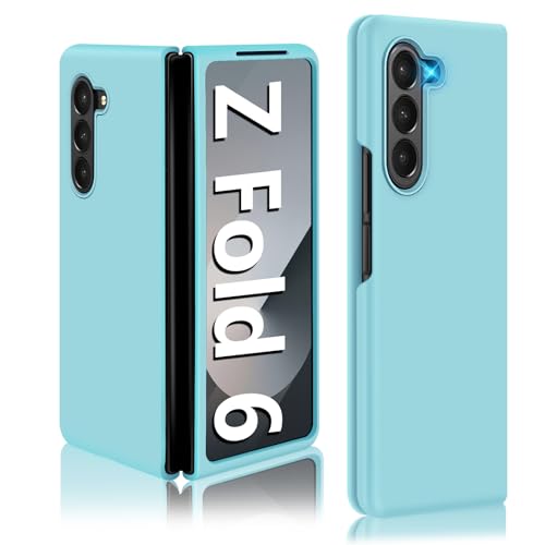 Z Fold 6 Hülle, Handyhülle für Samsung Galaxy Z Fold 6 Hülle (2024 Neu), Flüssiges Silikon Ultra Dünne Leichte Premium Schutzhülle für Samsung Z Fold 6 5G 360 Grad ​​​​Stoßfest Case Cover (Grün) von Fiyer