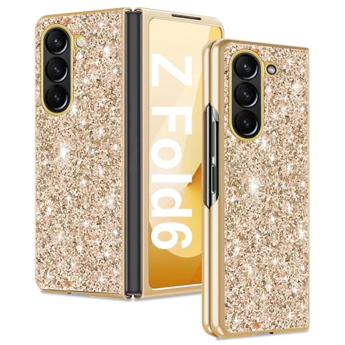 Z Fold 6 Hülle Handyhülle für Samsung Galaxy Z Fold 6 Hülle Glitzer Bling Sparkle Stoßfest Anti-Kratzer 360 Grad Schutzhülle für Samsung Z Fold 6 Hülle Ultra Dünn Galaxy Z Fold 6 5G Case (Gold) Z Fold 6 Hülle Handyhülle für Samsung Galaxy Z Fold 6 Hülle Glitzer Bling Sparkle Stoßfest Anti-Kratzer 360 Grad Schutzhülle für Samsung Z Fold 6 Hülle Ultra Dünn Galaxy Z Fold 6 5G Case (Gold) von Fiyer