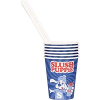 Slush Puppie Pappbecher mit Trinkstrohhalme (20er Pack) von Fizz Creations