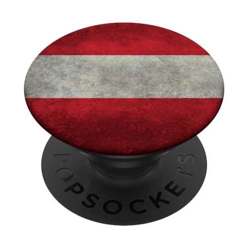 Österreichische Flagge im Grungy-Stil PopSockets mit austauschbarem PopGrip von Flags and Symbols