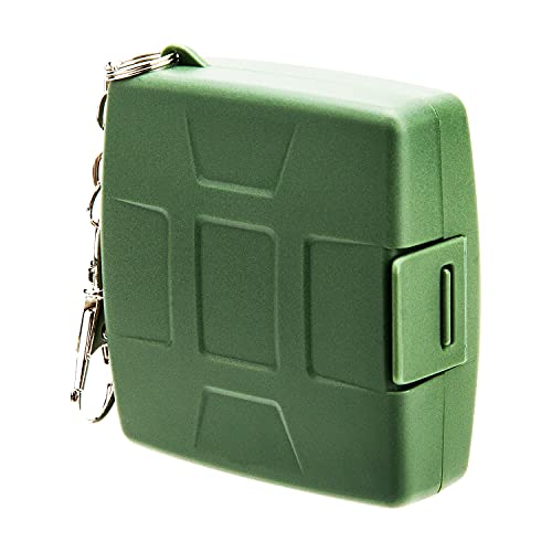 Flashwoife, 4 x SDHC + 8 x Micro SDHC Karten Holder, Aufbewahrung SD Flash Card Case, Speicherkarten Etui Schutzbox, Hülle, staubabweisend, Metallkarabiner, olivegrün von Flashwoife