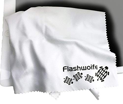 Flashwoife, extra feines Micro-Faser (Nano-Faser) Reinigungstuch, RT30W - 3X, Microfaser Putztuch 30x30 cm, weiß von Flashwoife