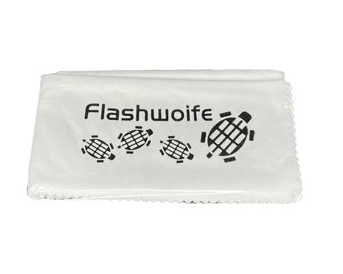 Flashwoife, extra feines Micro-Faser (Nano-Faser) Reinigungstuch, RT40W, Microfaser Putztuch 40x40 cm, weiß von Flashwoife
