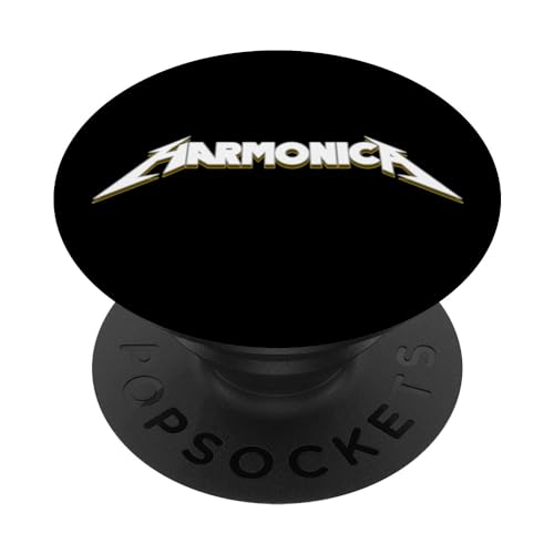 Mundharmonika Metall Style PopSockets mit austauschbarem PopGrip von FlatSix Graphics LLc